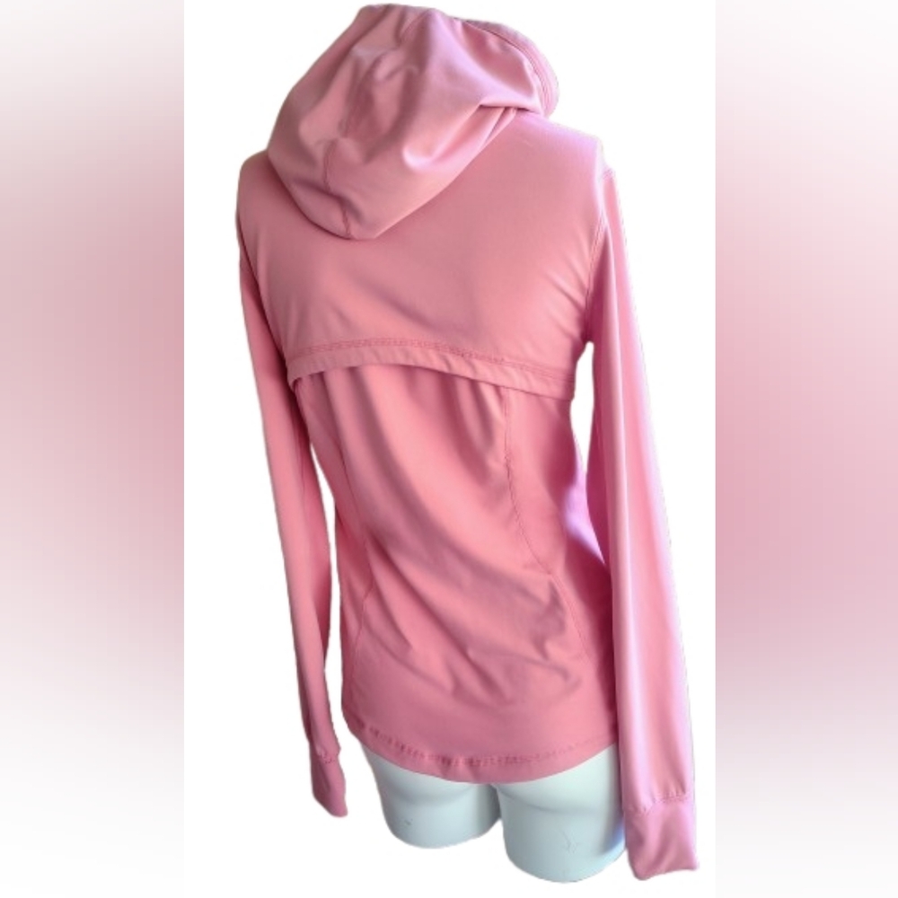 Love Tree | Hooded "Define" Style Full-Zip Athletic Jacket in Rose Pink | Size M - Picture 5 of 10